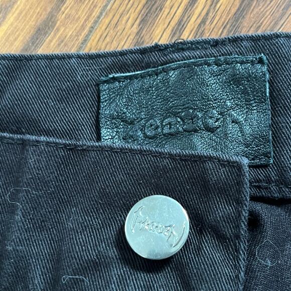 RARE Reaven Jet Black Multi Pocket Cargo Pants Streetwear Mens Size Medium (111) - Picture 3 of 8